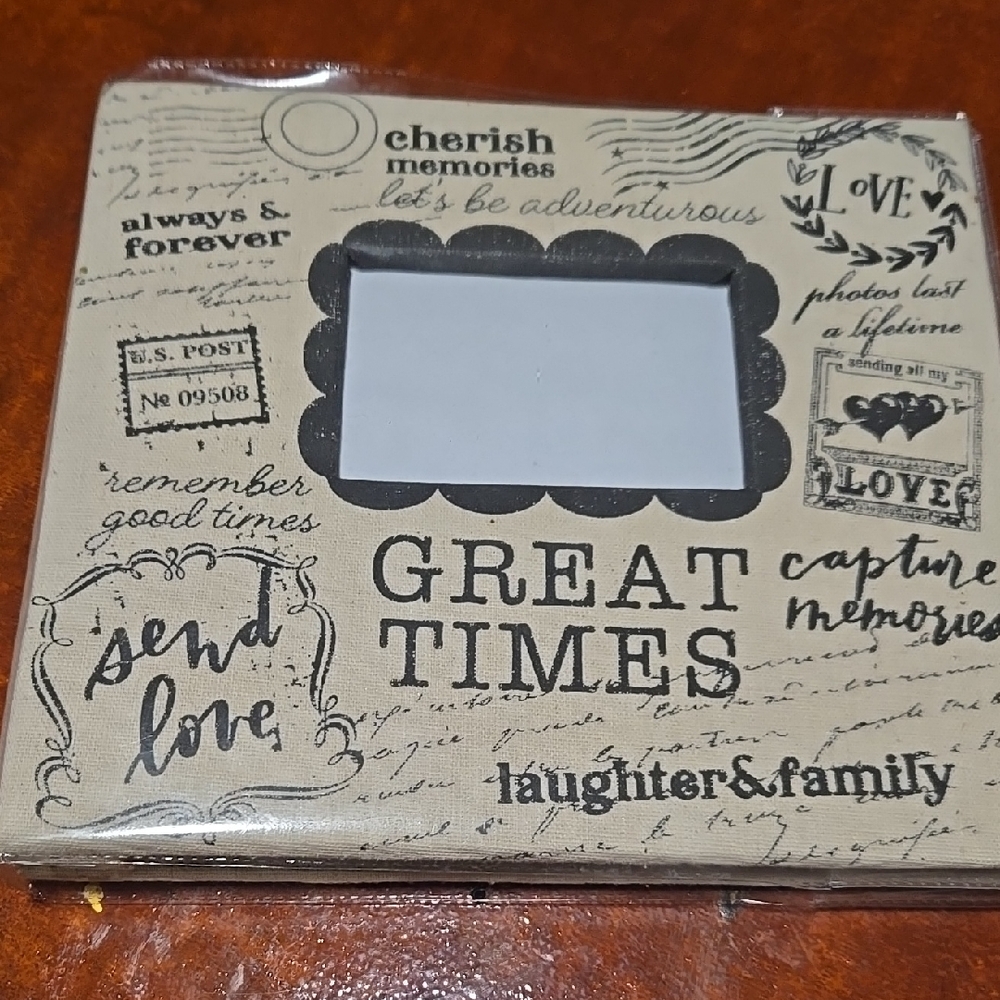 Great Times Inspirational Photo Frame - Tan